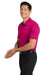 Port Authority K540/TLK540 Mens Silk Touch Performance Moisture Wicking Short Sleeve Polo Shirt Raspberry Pink Model Side
