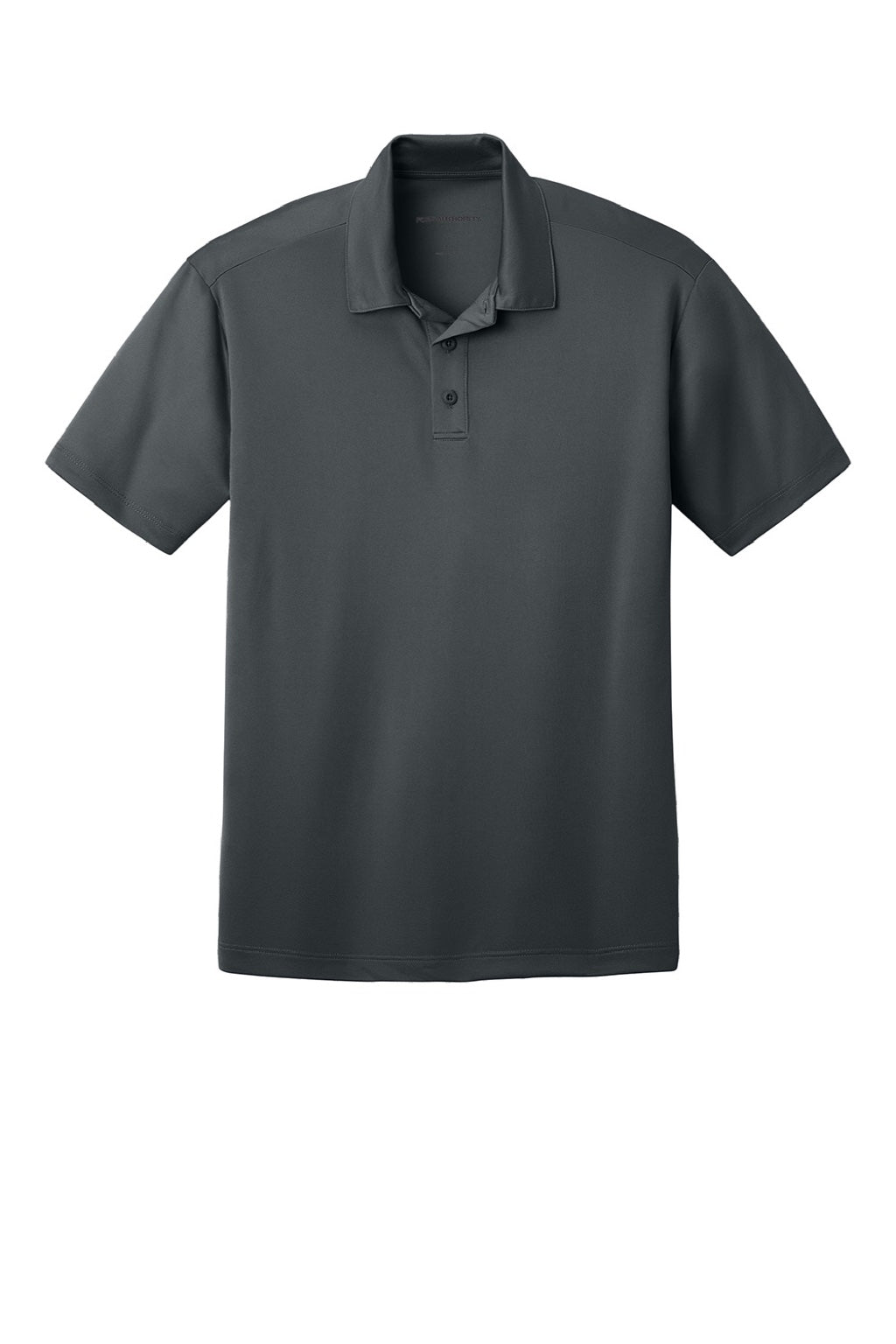 Port Authority K540/TLK540 Mens Silk Touch Performance Moisture Wicking Short Sleeve Polo Shirt Steel Grey Flat Front