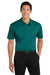Port Authority K540/TLK540 Mens Silk Touch Performance Moisture Wicking Short Sleeve Polo Shirt Teal Green Model Front
