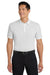 Port Authority K540/TLK540 Mens Silk Touch Performance Moisture Wicking Short Sleeve Polo Shirt White Model Front