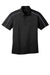 Port Authority K547 Mens Silk Touch Performance Moisture Wicking Short Sleeve Polo Shirt Black/Steel Grey Flat Front