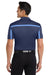 Port Authority K547 Mens Silk Touch Performance Moisture Wicking Short Sleeve Polo Shirt Navy Blue/Carolina Blue Model Back