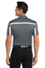 Port Authority K547 Mens Silk Touch Performance Moisture Wicking Short Sleeve Polo Shirt Steel Grey/White Model Back