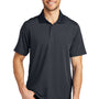 Port Authority Mens Performance Moisture Wicking Short Sleeve Polo Shirt - Graphite Grey/Black - Closeout