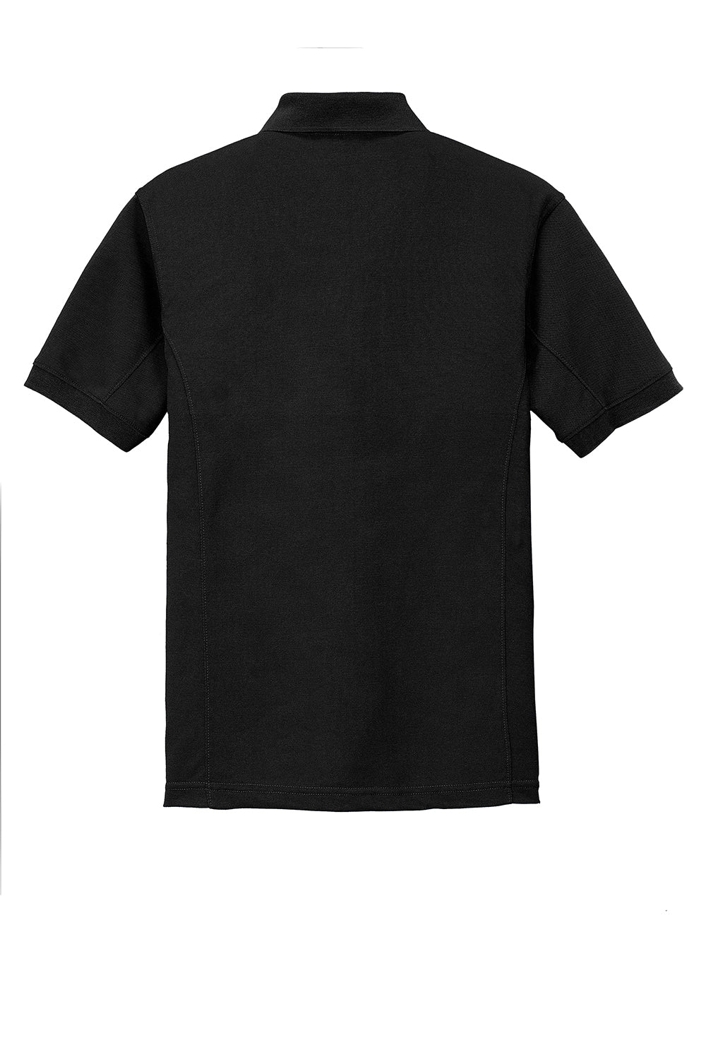 Port Authority K567 Mens 5-1 Performance Moisture Wicking Short Sleeve Polo Shirt Black Flat Back