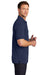 Port Authority K567 Mens 5-1 Performance Moisture Wicking Short Sleeve Polo Shirt True Navy Blue Model Side