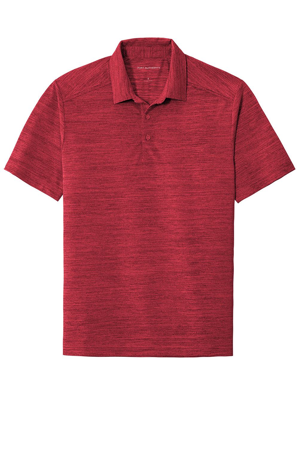 Port Authority K583 Mens Moisture Wicking Short Sleeve Polo Shirt Red/Black Flat Front