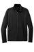 Port Authority K595 Mens Accord Stretch Fleece Moisture Wicking Full Zip Jacket Black Flat Front