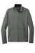 Port Authority K595 Mens Accord Stretch Fleece Moisture Wicking Full Zip Jacket Pewter Grey Flat Front