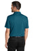 Port Authority K620 Mens Plaited Pique Short Sleeve Polo Shirt Moroccan Blue Model Back