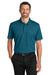 Port Authority K620 Mens Plaited Pique Short Sleeve Polo Shirt Moroccan Blue Model Front