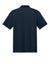 Port Authority K620 Mens Plaited Pique Short Sleeve Polo Shirt Night Navy Blue Flat Back