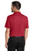 Port Authority K620 Mens Plaited Pique Short Sleeve Polo Shirt Rich Red Model Back