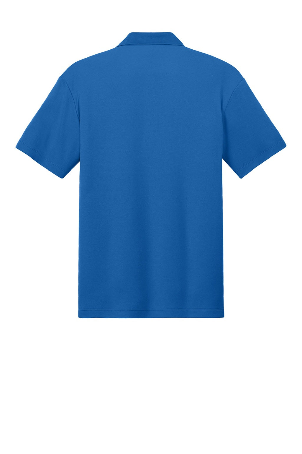 Port Authority K620 Mens Plaited Pique Short Sleeve Polo Shirt Strong Blue Flat Back