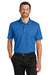 Port Authority K620 Mens Plaited Pique Short Sleeve Polo Shirt Strong Blue Model Front