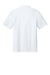 Port Authority K620 Mens Plaited Pique Short Sleeve Polo Shirt White Flat Back