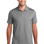 Port Authority Mens Gingham Moisture Wicking Short Sleeve Polo Shirt - Black/White - Closeout