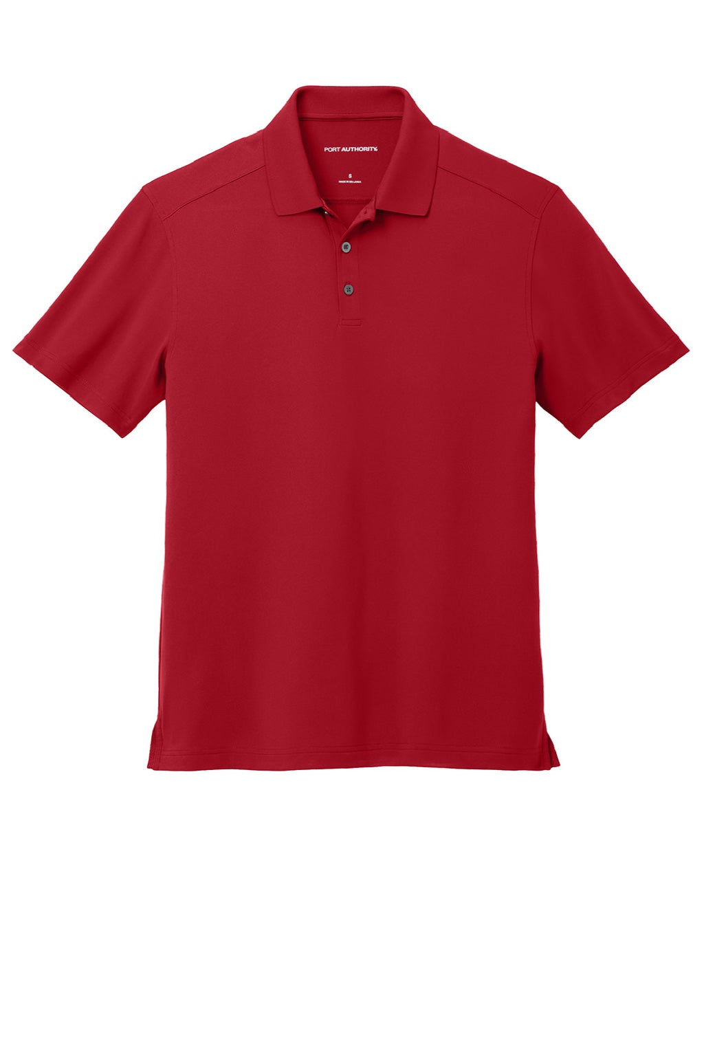 Port Authority K683 Mens City Easy Care Moisture Wicking Short Sleeve Polo Shirt Engine Red Flat Front