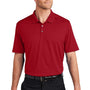 Port Authority Mens City Easy Care Moisture Wicking Short Sleeve Polo Shirt - Engine Red