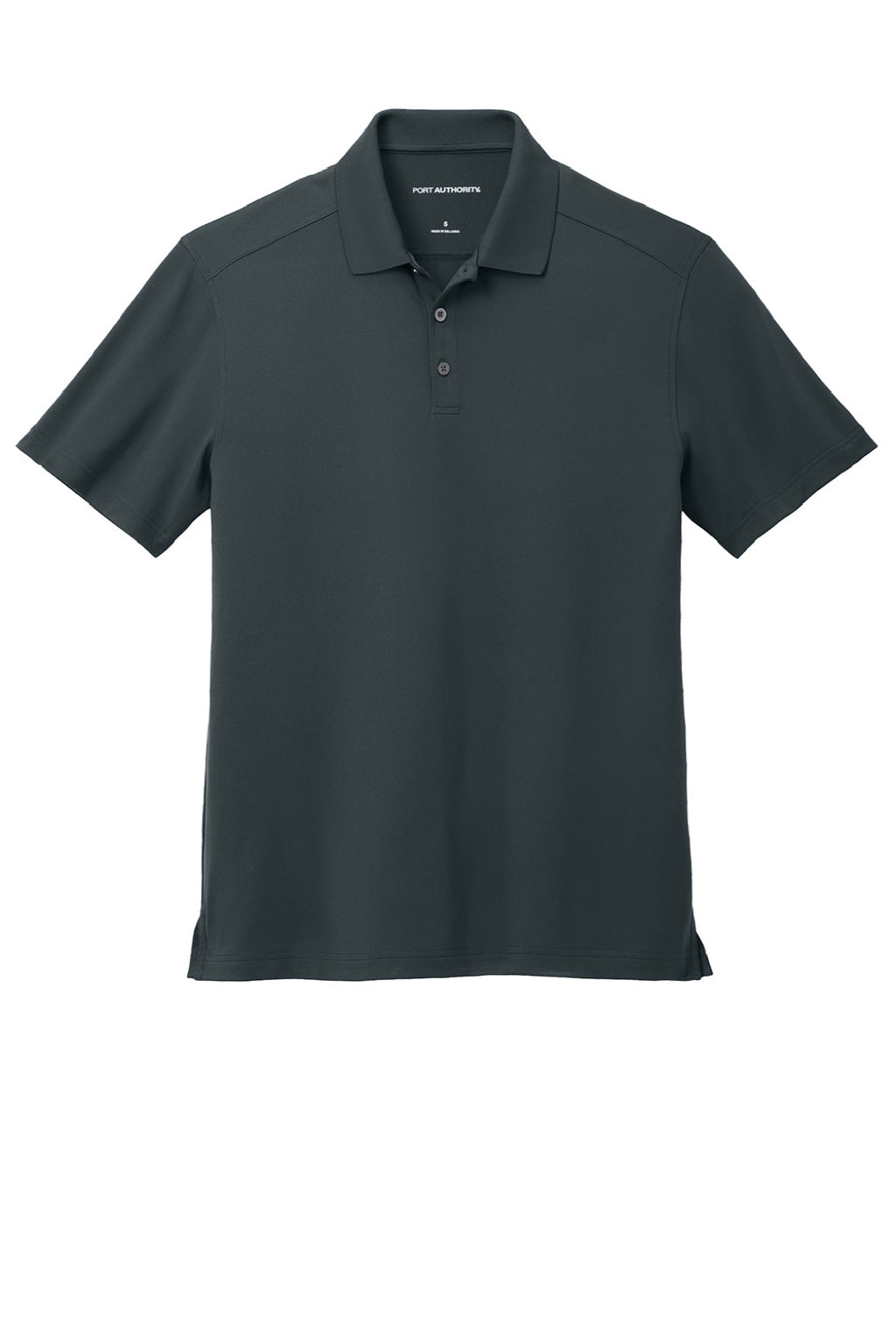 Port Authority K683 Mens City Easy Care Moisture Wicking Short Sleeve Polo Shirt Graphite Grey Flat Front