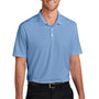 Port Authority Mens City Easy Care Moisture Wicking Short Sleeve Polo Shirt - Swiss Blue