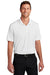 Port Authority K683 Mens City Easy Care Moisture Wicking Short Sleeve Polo Shirt White Model Front