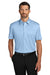 Port Authority K700 Mens Shirt Collar Short Sleeve Polo Shirt Cloud Blue Model Front