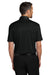 Port Authority K700 Mens Shirt Collar Short Sleeve Polo Shirt Deep Black Model Back