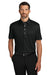 Port Authority K700 Mens Shirt Collar Short Sleeve Polo Shirt Deep Black Model Front