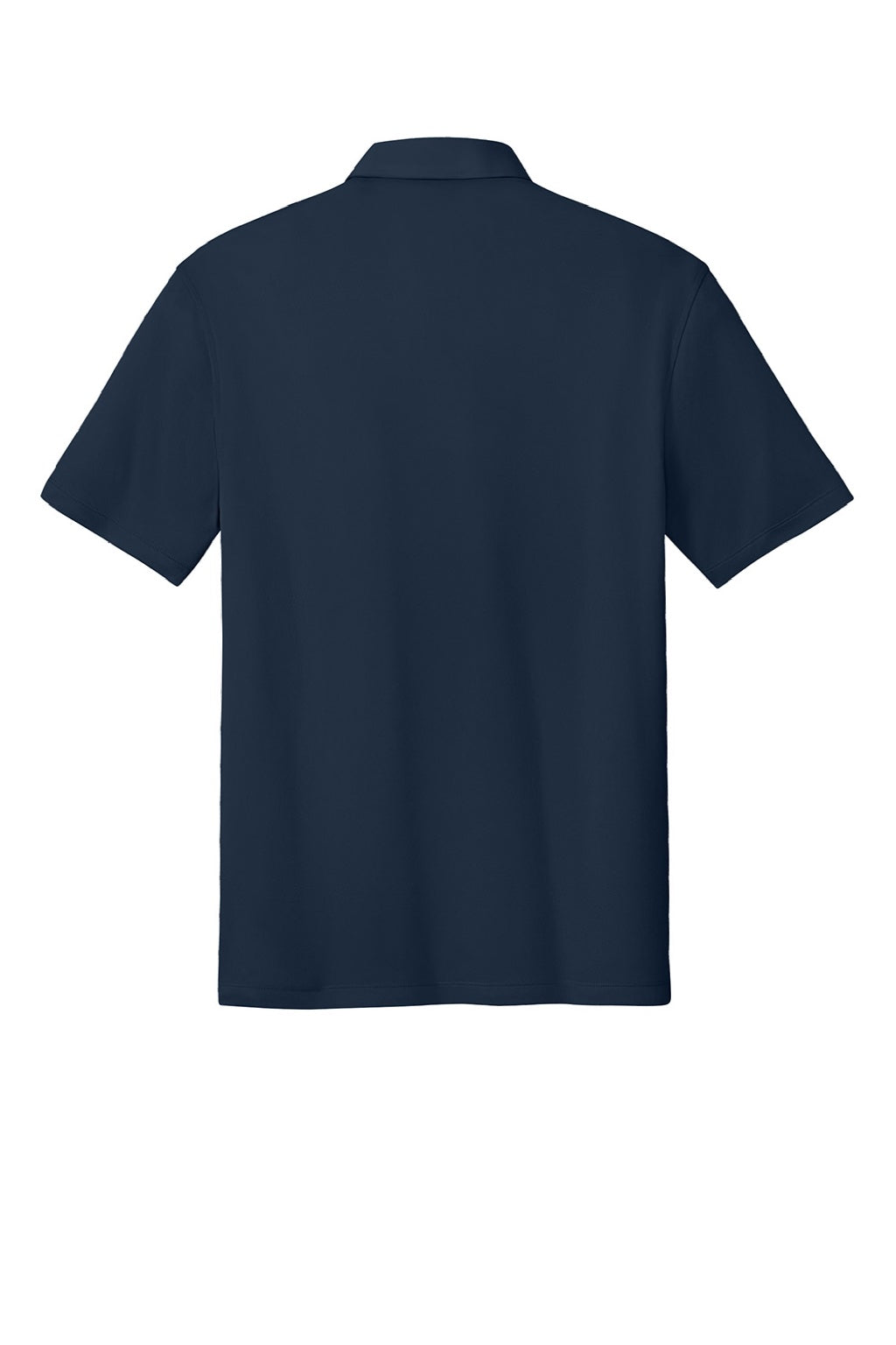 Port Authority K700 Mens Shirt Collar Short Sleeve Polo Shirt River Navy Blue Flat Back