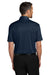 Port Authority K700 Mens Shirt Collar Short Sleeve Polo Shirt River Navy Blue Model Back