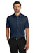 Port Authority K700 Mens Shirt Collar Short Sleeve Polo Shirt River Navy Blue Model Front