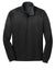 Port Authority K805 Mens 1/4 Zip Jacket Black Flat Front