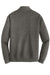 Port Authority K807 Mens 1/4 Zip Long Sleeve Sweater Heather Charcoal Grey Flat Back