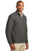Port Authority K807 Mens 1/4 Zip Long Sleeve Sweater Heather Charcoal Grey Model 3q