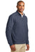Port Authority K807 Mens 1/4 Zip Long Sleeve Sweater Heather Estate Blue Model 3q