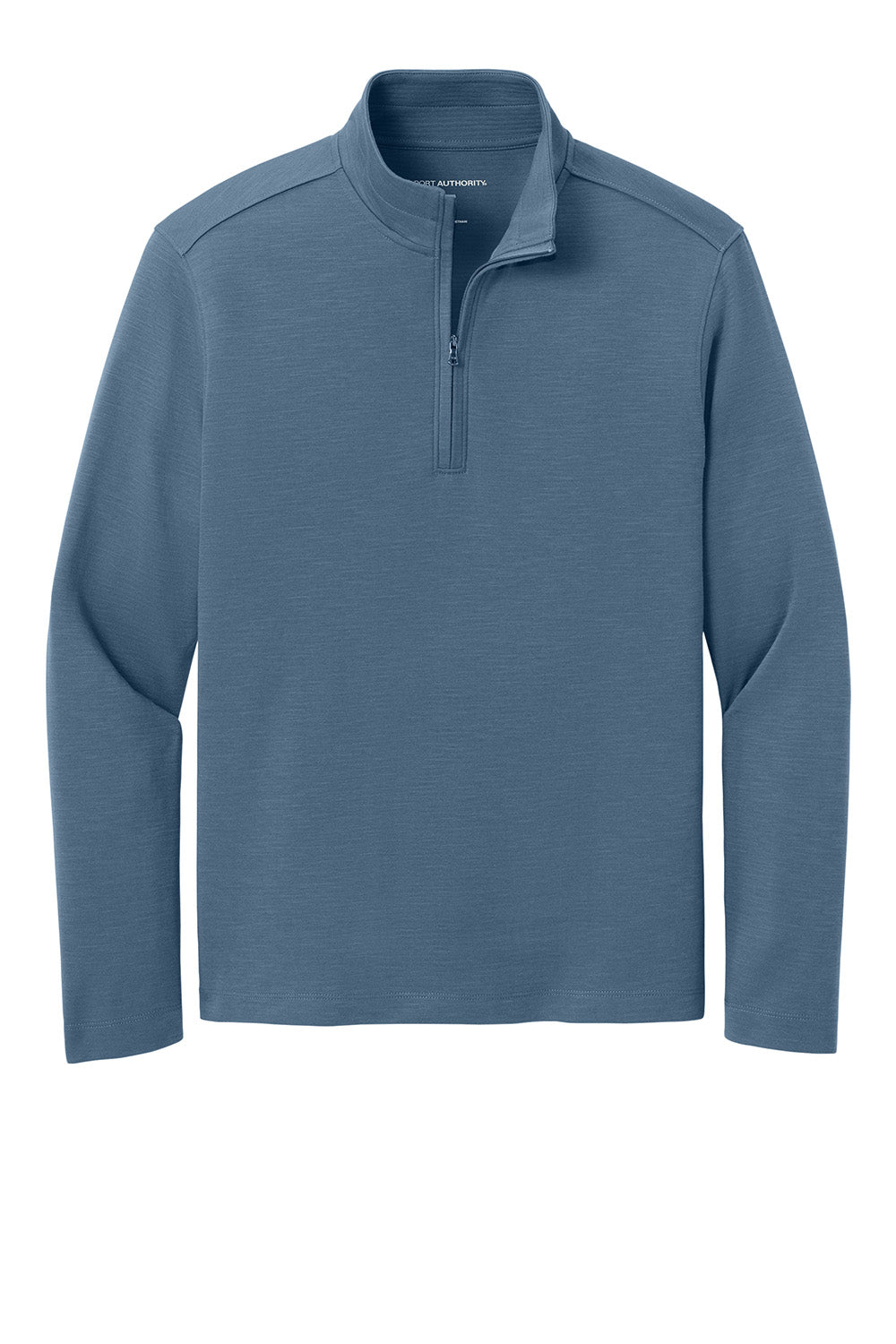 Port Authority K820 Mens Breakwater 1/4 Zip Sweatshirt Dusk Blue Flat Front