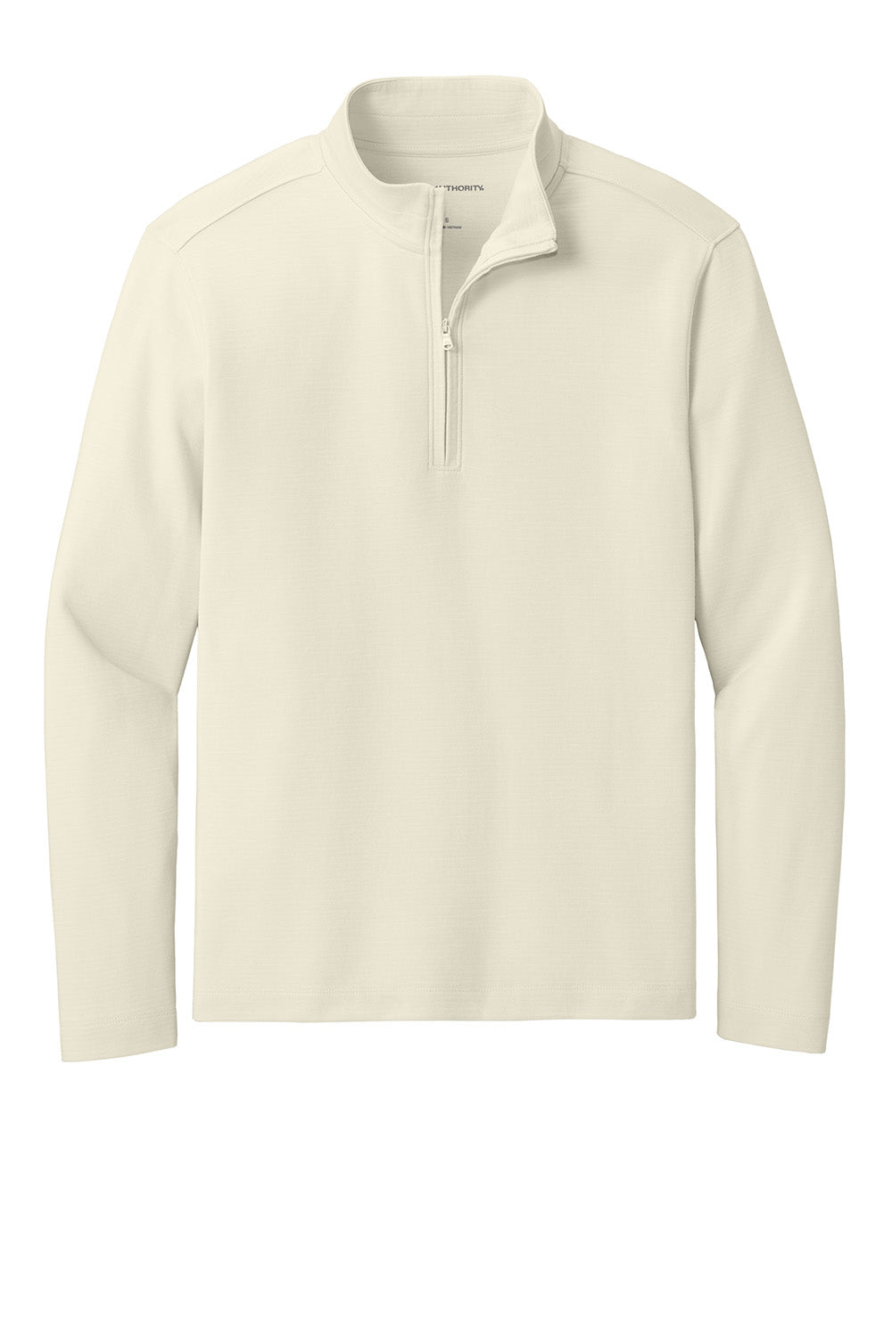 Port Authority K820 Mens Breakwater 1/4 Zip Sweatshirt Parchment Flat Front