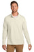Port Authority K820 Mens Breakwater 1/4 Zip Sweatshirt Parchment Model Front