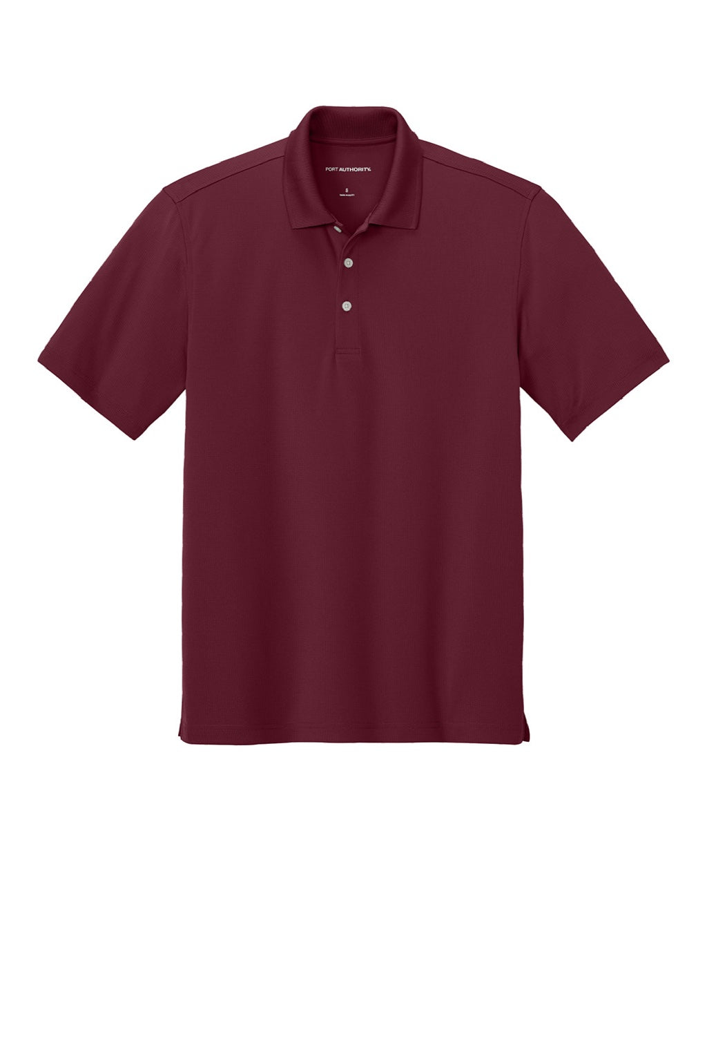 Port Authority K845 Mens Dry Zone Moisture Wicking Short Sleeve Polo Shirt Burgundy Flat Front