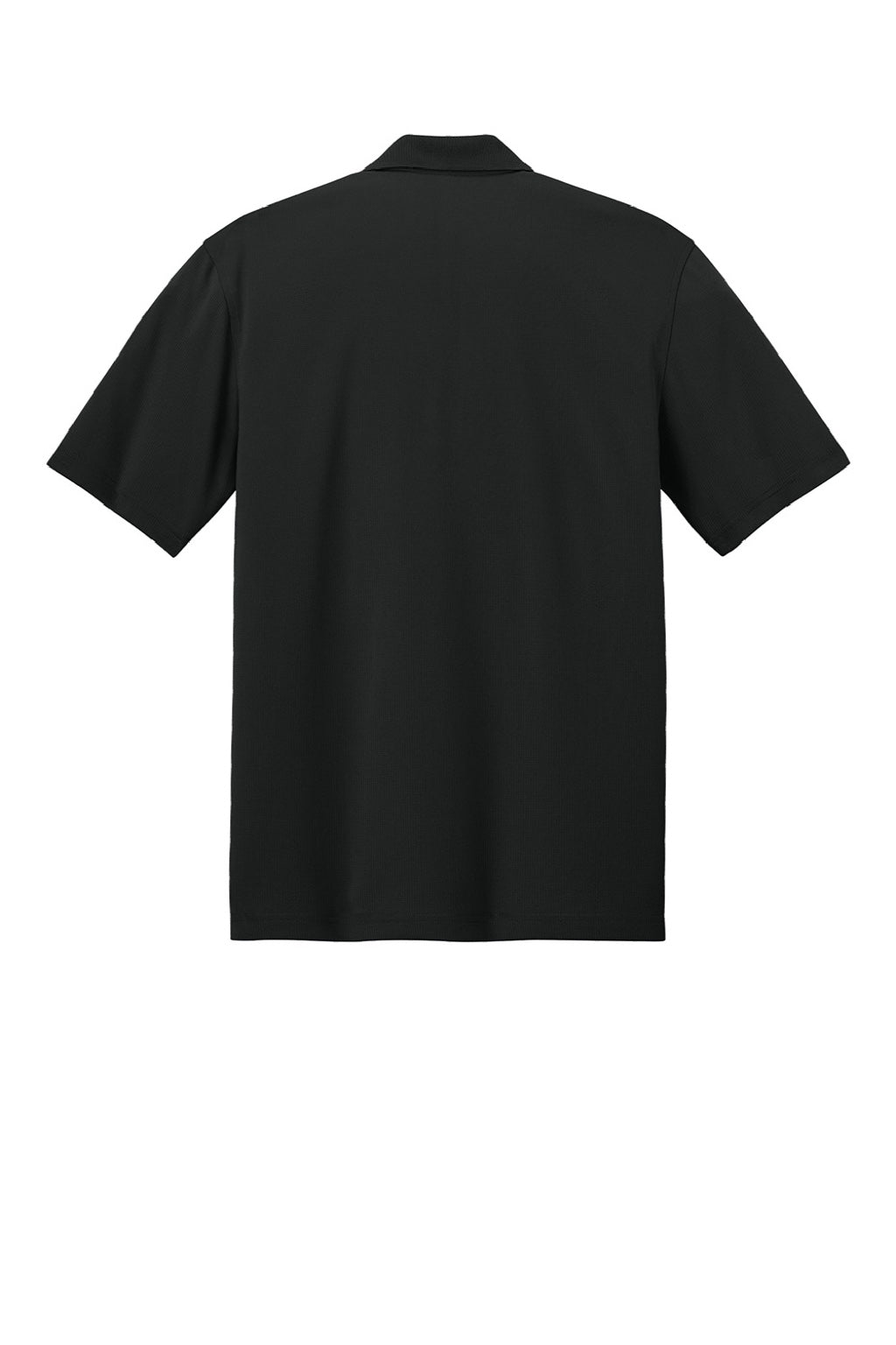 Port Authority K845 Mens Dry Zone Moisture Wicking Short Sleeve Polo Shirt Deep Black Flat Back