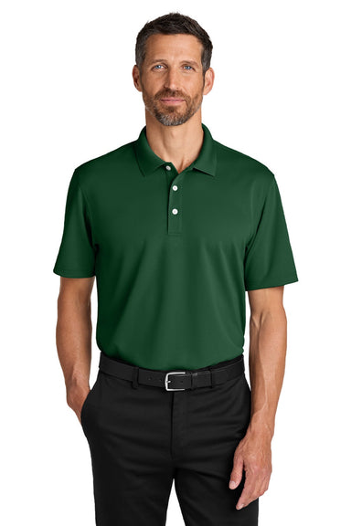 Port Authority K845 Mens Dry Zone Moisture Wicking Short Sleeve Polo Shirt Hunter Green Model Front