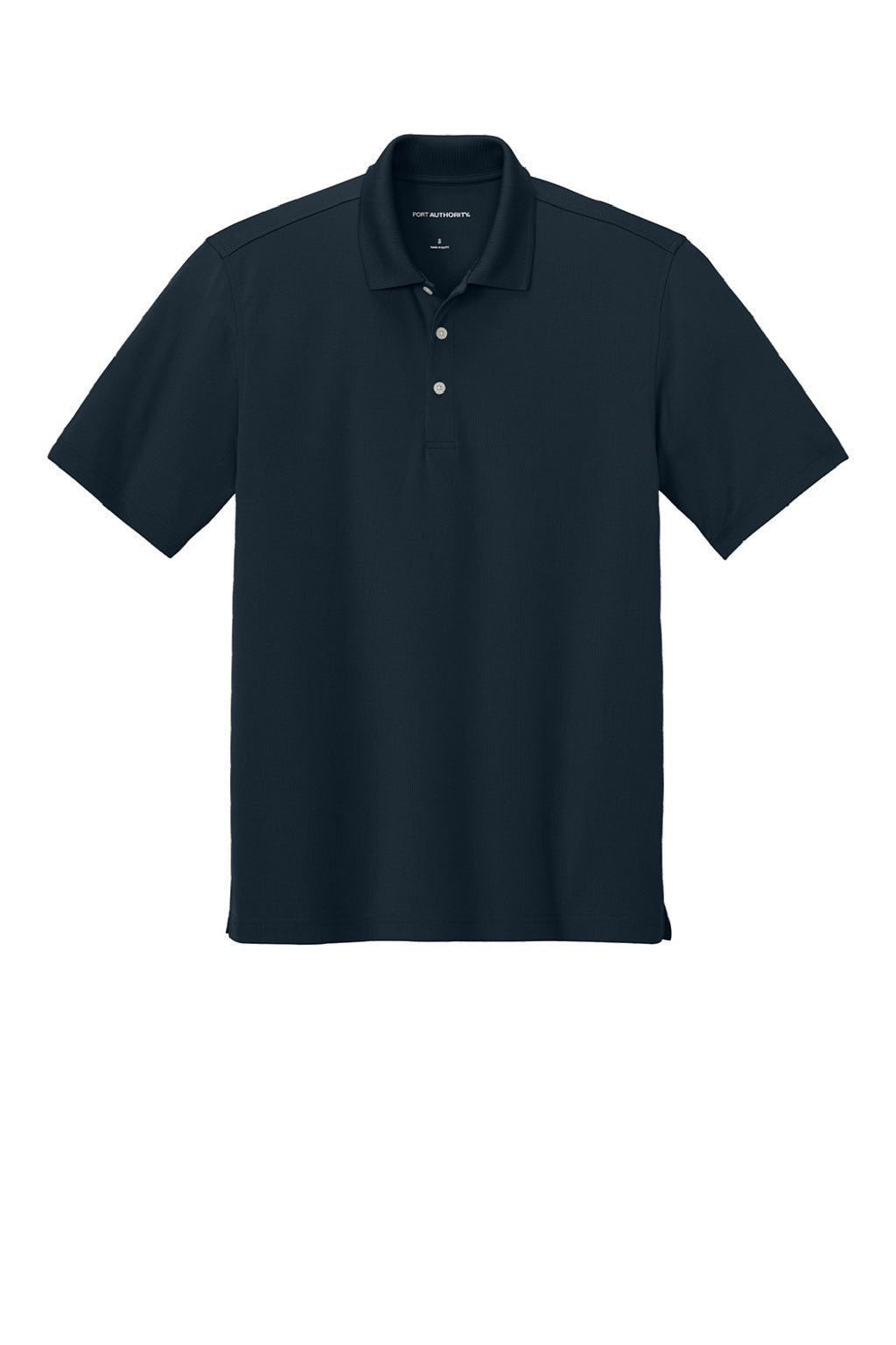 Port Authority K845 Mens Dry Zone Moisture Wicking Short Sleeve Polo Shirt Night Navy Blue Flat Front