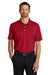 Port Authority K845 Mens Dry Zone Moisture Wicking Short Sleeve Polo Shirt Rich Red Model Front