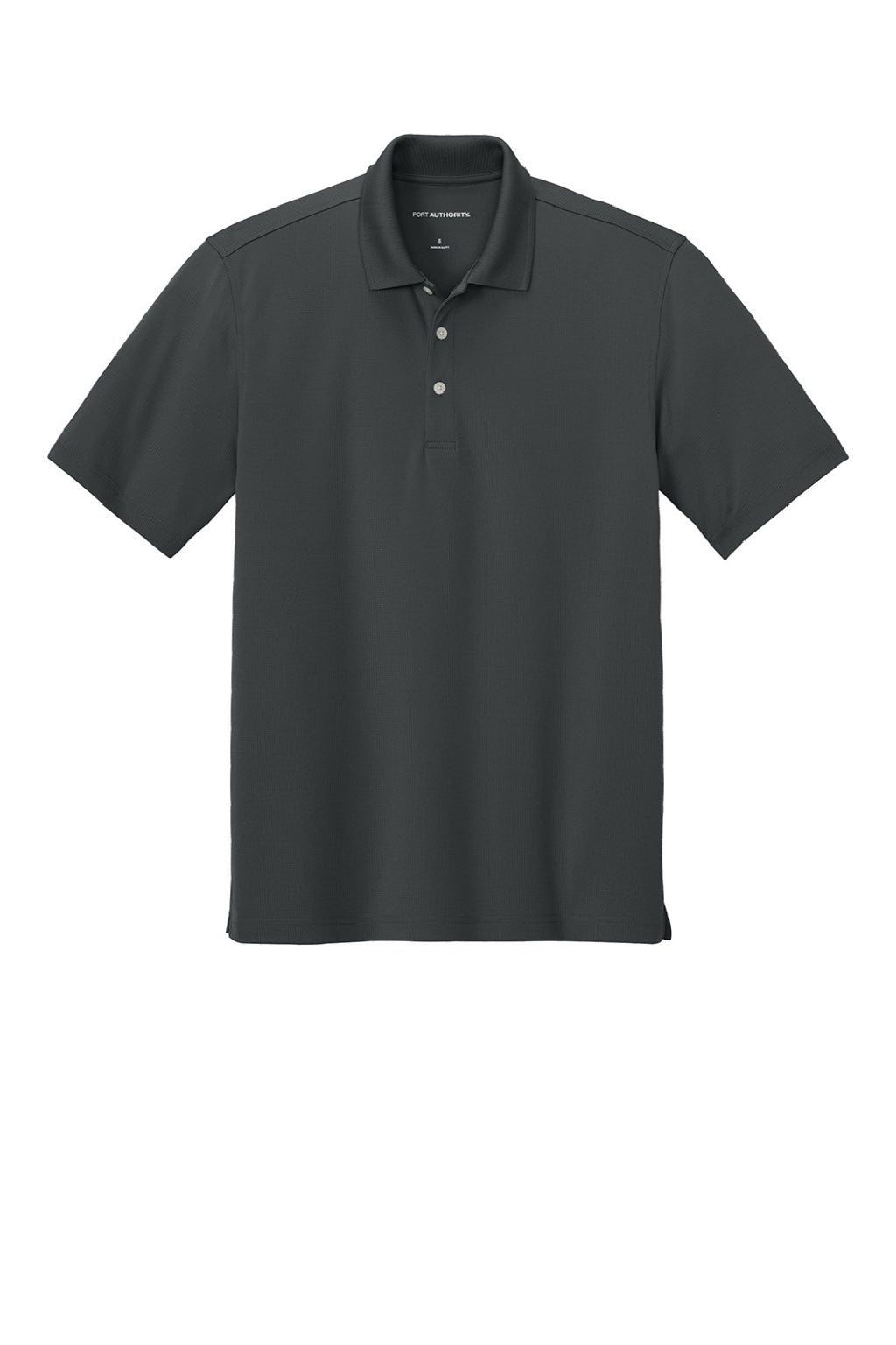 Port Authority K845 Mens Dry Zone Moisture Wicking Short Sleeve Polo Shirt Seal Grey Flat Front