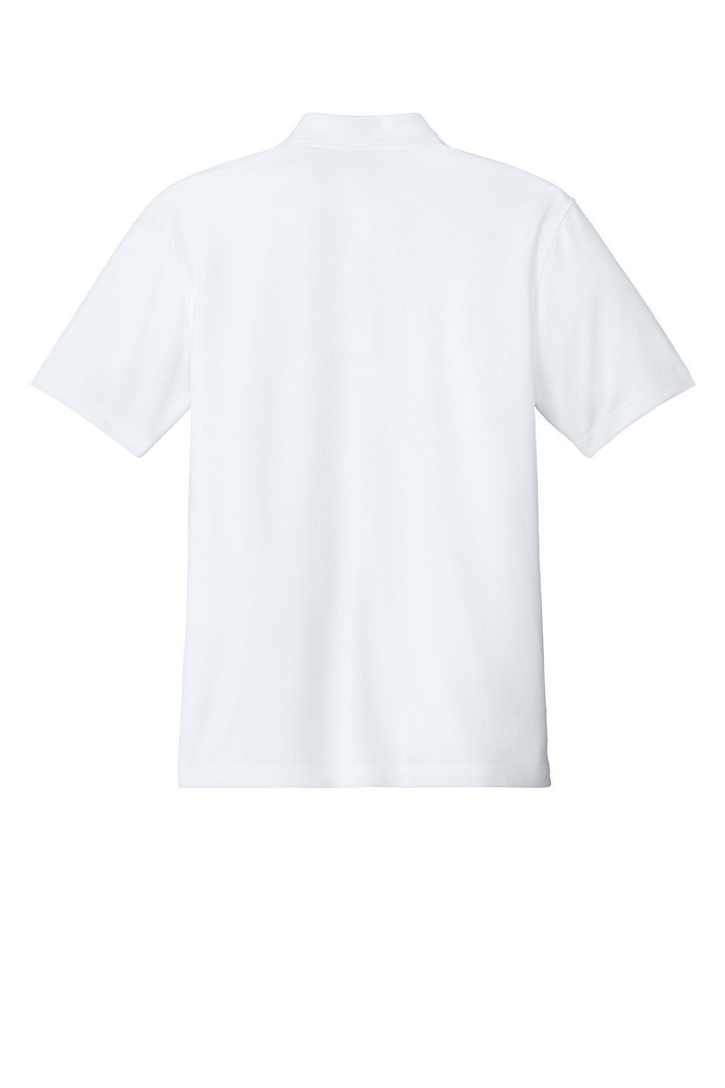 Port Authority K845 Mens Dry Zone Moisture Wicking Short Sleeve Polo Shirt White Flat Back