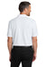 Port Authority K845 Mens Dry Zone Moisture Wicking Short Sleeve Polo Shirt White Model Back