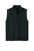 Port Authority K880V Mens C-FREE Double Knit 1/4 Zip Vest Deep Black Flat Front