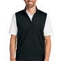 Port Authority Mens C-FREE Double Knit 1/4 Zip Vest - Deep Black - NEW