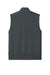 Port Authority K880V Mens C-FREE Double Knit 1/4 Zip Vest Heather Steel Grey Flat Back